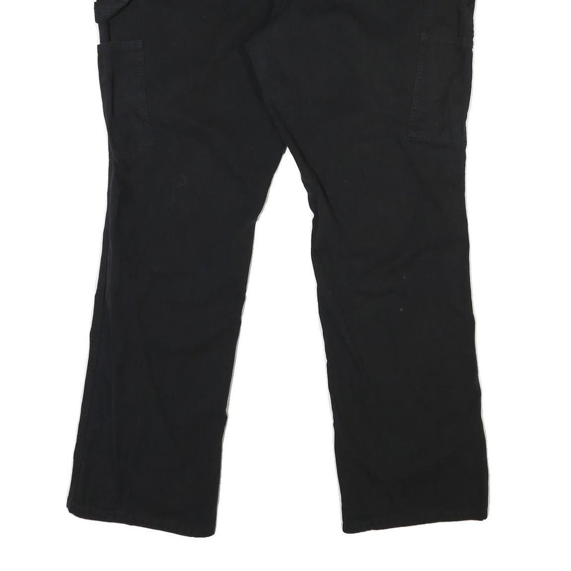 CARHARTT Womens Cotton Black Relaxed Straight Trousers W40 L31 Workwear Utility