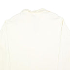 S & K COMPANY Womens White 1/4 Zip XL Cotton Blend Sweatshirt Pullover Casual