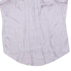 JIGSAW Womens Lilac Cold Shoulder Top Sleeveless Round Neck UK 8 Summer