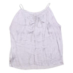 JIGSAW Womens Lilac Cold Shoulder Top Sleeveless Round Neck UK 8 Summer