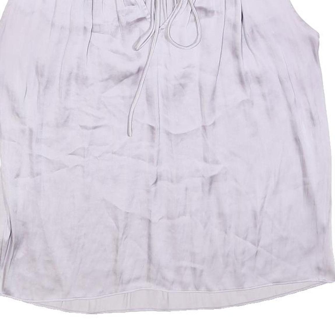 JIGSAW Womens Lilac Cold Shoulder Top Sleeveless Round Neck UK 8 Summer