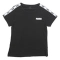 PUMA Womens Black & White Graphic T-Shirt L Short Sleeve Crew Neck Sportswear