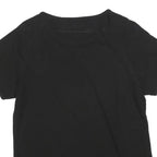 PUMA Womens Black & White Graphic T-Shirt L Short Sleeve Crew Neck Sportswear