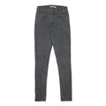 LEVI'S 721 Womens Jeans Black Slim Skinny Denim W25 L30 Stretch Cotton Blend
