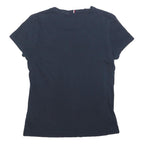 TOMMY HILFIGER Womens Navy Blue T-Shirt XS Short Sleeve Crew Neck Classic Cotton