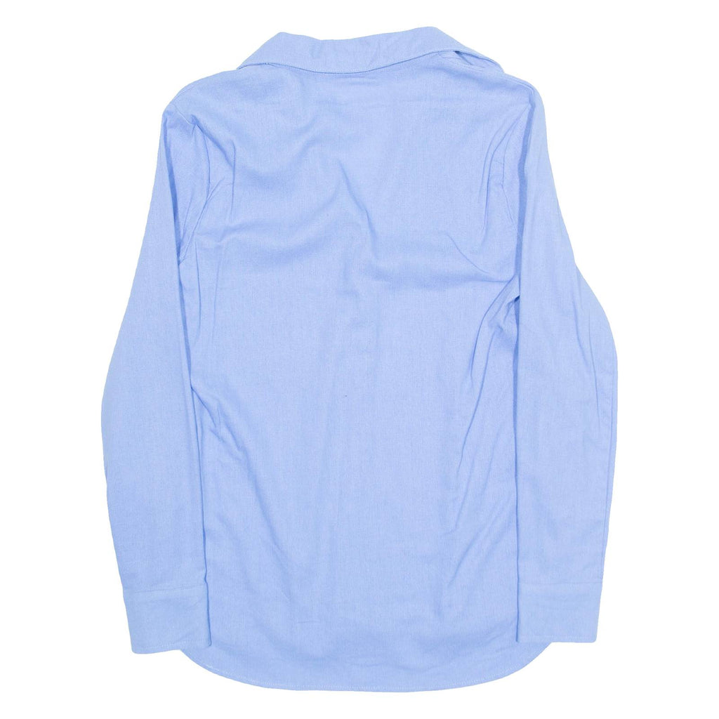 Womens Shirt Blue V-Neck Long Sleeve XS