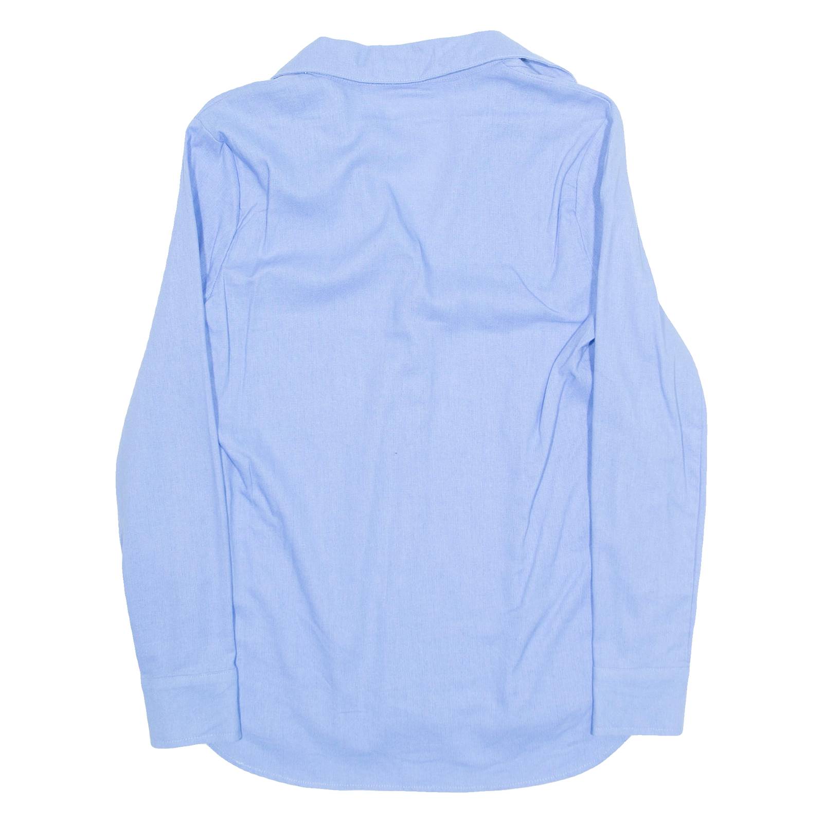 Womens Shirt Blue V-Neck Long Sleeve XS