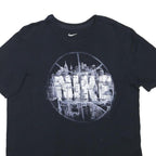 NIKE Mens Black Cotton Blend Graphic T-Shirt L Short Sleeve Crew Neck Urban