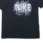 NIKE Mens Black Cotton Blend Graphic T-Shirt L Short Sleeve Crew Neck Urban