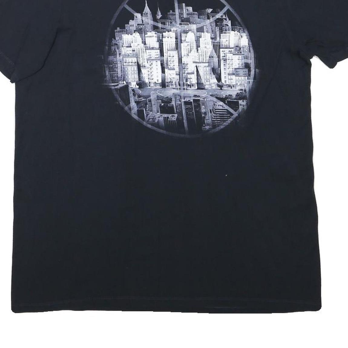 NIKE Mens Black Cotton Blend Graphic T-Shirt L Short Sleeve Crew Neck Urban