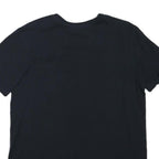 NIKE Mens Black Cotton Blend Graphic T-Shirt L Short Sleeve Crew Neck Urban