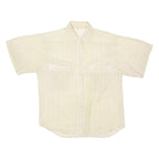 Womens Shirt Yellow 90s Striped UK 12