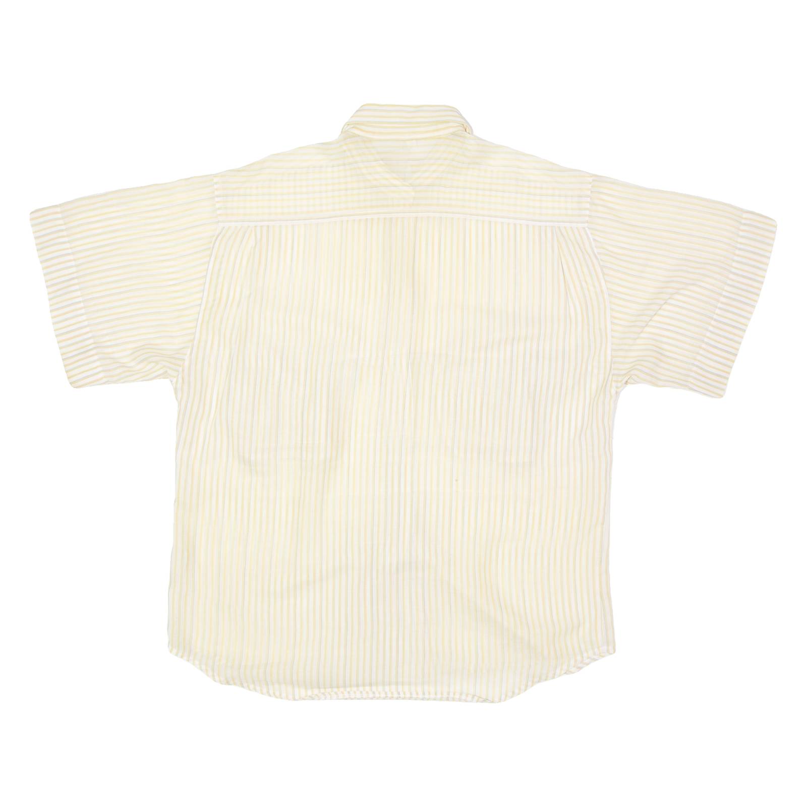 Womens Shirt Yellow 90s Striped UK 12