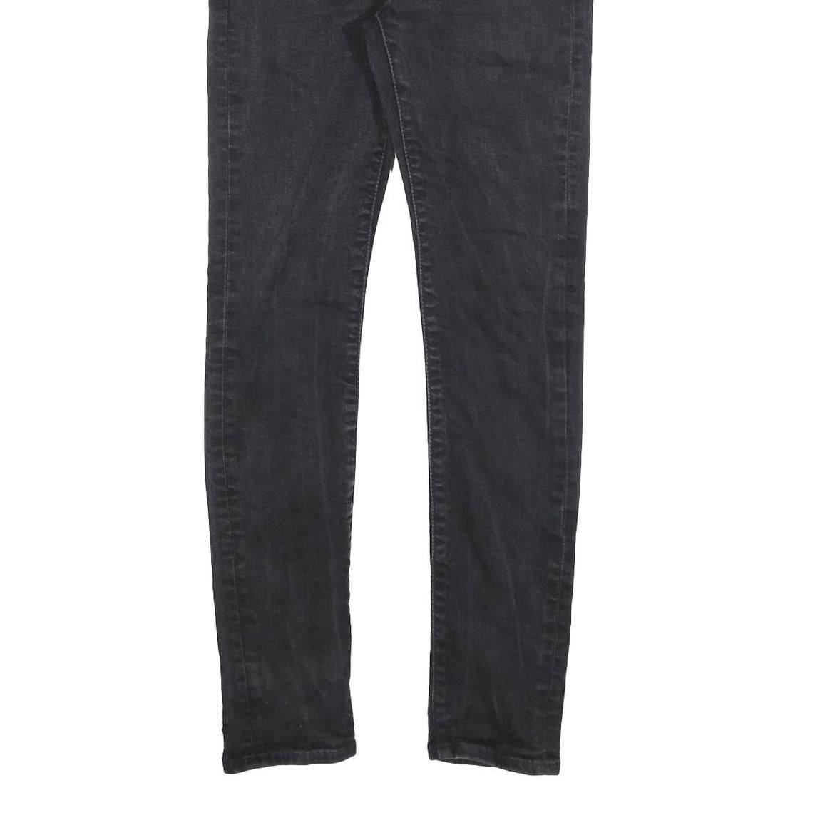 LEVI'S 519 BIG E Mens Black Slim Skinny Denim Jeans W29 L29 Classic Zip