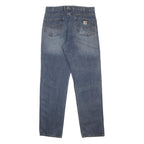 CARHARTT Mens Relaxed Blue Denim Jeans W36 L36 Classic Cotton Zip Casual