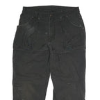 DICKIES Mens Regular Fit Black Workwear Cotton Blend Jeans W32 L25 Button