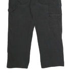 DICKIES Mens Regular Fit Black Workwear Cotton Blend Jeans W32 L25 Button