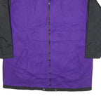 CHEETAH Womens Purple & Black Jacket L Polyester Blend Zip Casual Outerwear