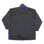 CHEETAH Womens Purple & Black Jacket L Polyester Blend Zip Casual Outerwear