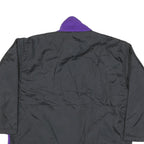 CHEETAH Womens Purple & Black Jacket L Polyester Blend Zip Casual Outerwear