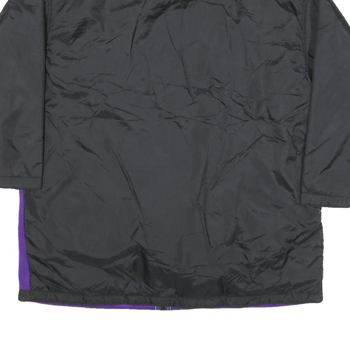 CHEETAH Womens Purple & Black Jacket L Polyester Blend Zip Casual Outerwear