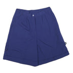Womens Shorts Blue Casual Plain XS W26 Cotton Blend Comfortable Summer Wear