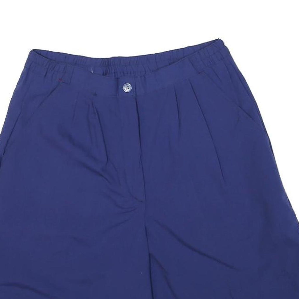 Womens Shorts Blue Casual Plain XS W26 Cotton Blend Comfortable Summer Wear