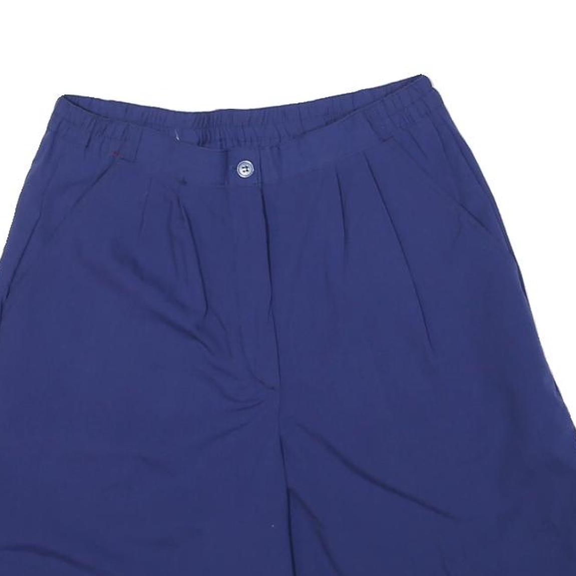 Womens Shorts Blue Casual Plain XS W26 Cotton Blend Comfortable Summer Wear