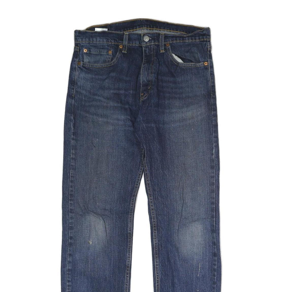 LEVI'S 505 Mens Jeans Blue Regular Straight Denim Medium W32 L32 Classic Cotton