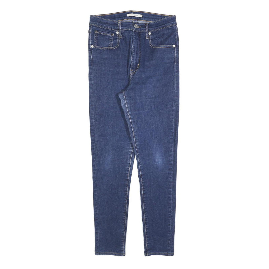 LEVI'S Womens Slim Blue Denim Raw Jeans W30 L30 Stretch Cotton Blend Zip