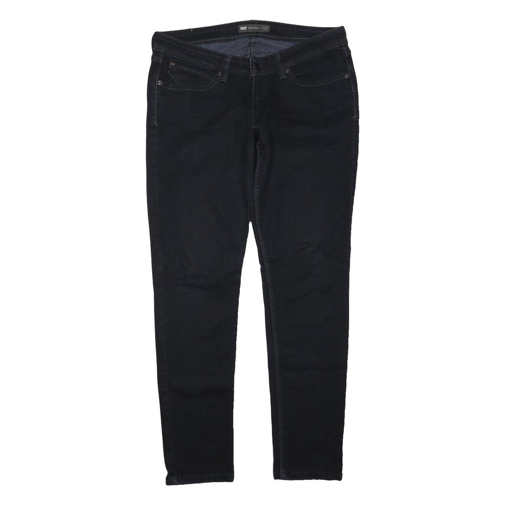LEVI'S Womens Jeans Black Slim Skinny Denim W34 L31 Button Cotton Blend
