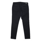 LEVI'S Womens Jeans Black Slim Skinny Denim W34 L31 Button Cotton Blend