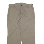 CARHARTT Mens Cotton Blend Relaxed Beige Workwear Trousers W40 L32