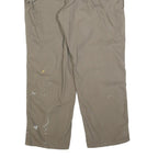 CARHARTT Mens Cotton Blend Relaxed Beige Workwear Trousers W40 L32