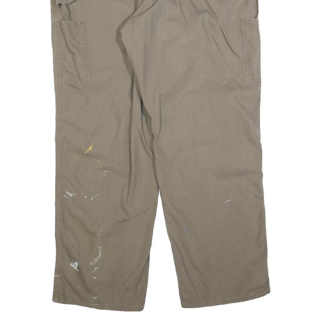 CARHARTT Mens Cotton Blend Relaxed Beige Workwear Trousers W40 L32