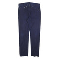 LEVI'S Mens Cotton Blend Navy Blue Regular Fit Straight Leg Trousers W34 L32