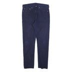 LEVI'S Mens Cotton Blend Navy Blue Regular Fit Straight Leg Trousers W34 L32