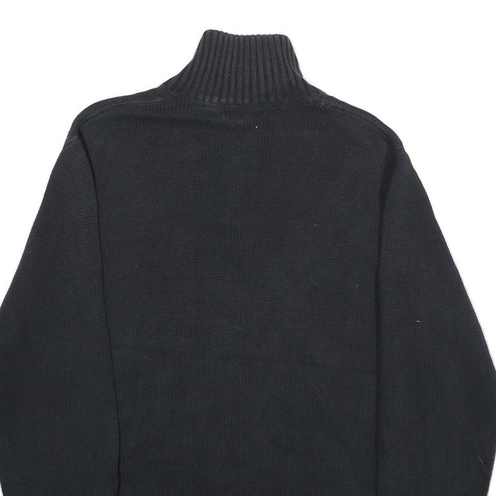 NAUTICA Mens Navy Blue Pullover Plain Crew Neck Basic Knit M Cotton Casual