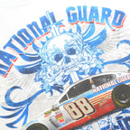 CHASE AUTHENTICS Mens White National Guard Dale Jr 2XL Short Sleeve Crew Neck