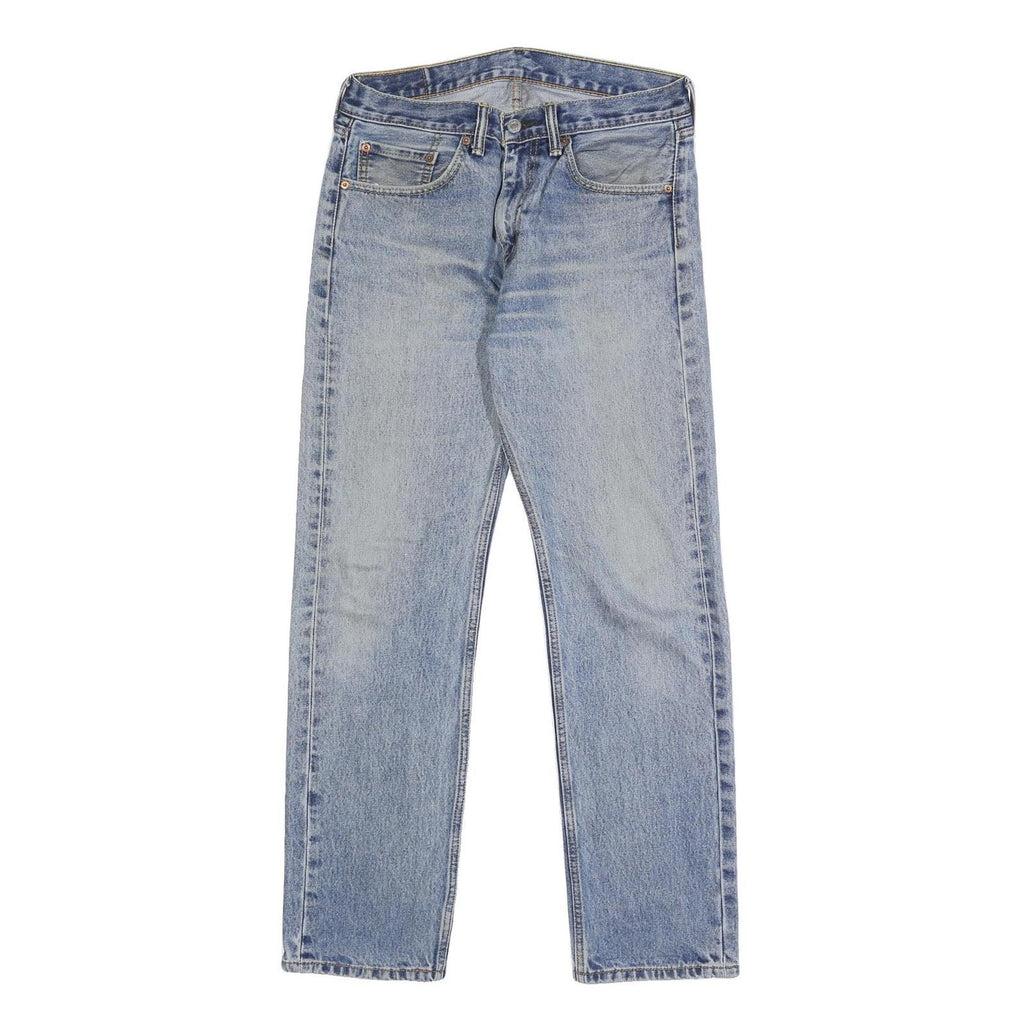 LEVI'S 505 Mens Jeans Blue Regular Straight Denim Medium Wash W32 L32 Classic