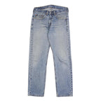 LEVI'S 505 Mens Jeans Blue Regular Straight Denim Medium Wash W32 L32 Classic