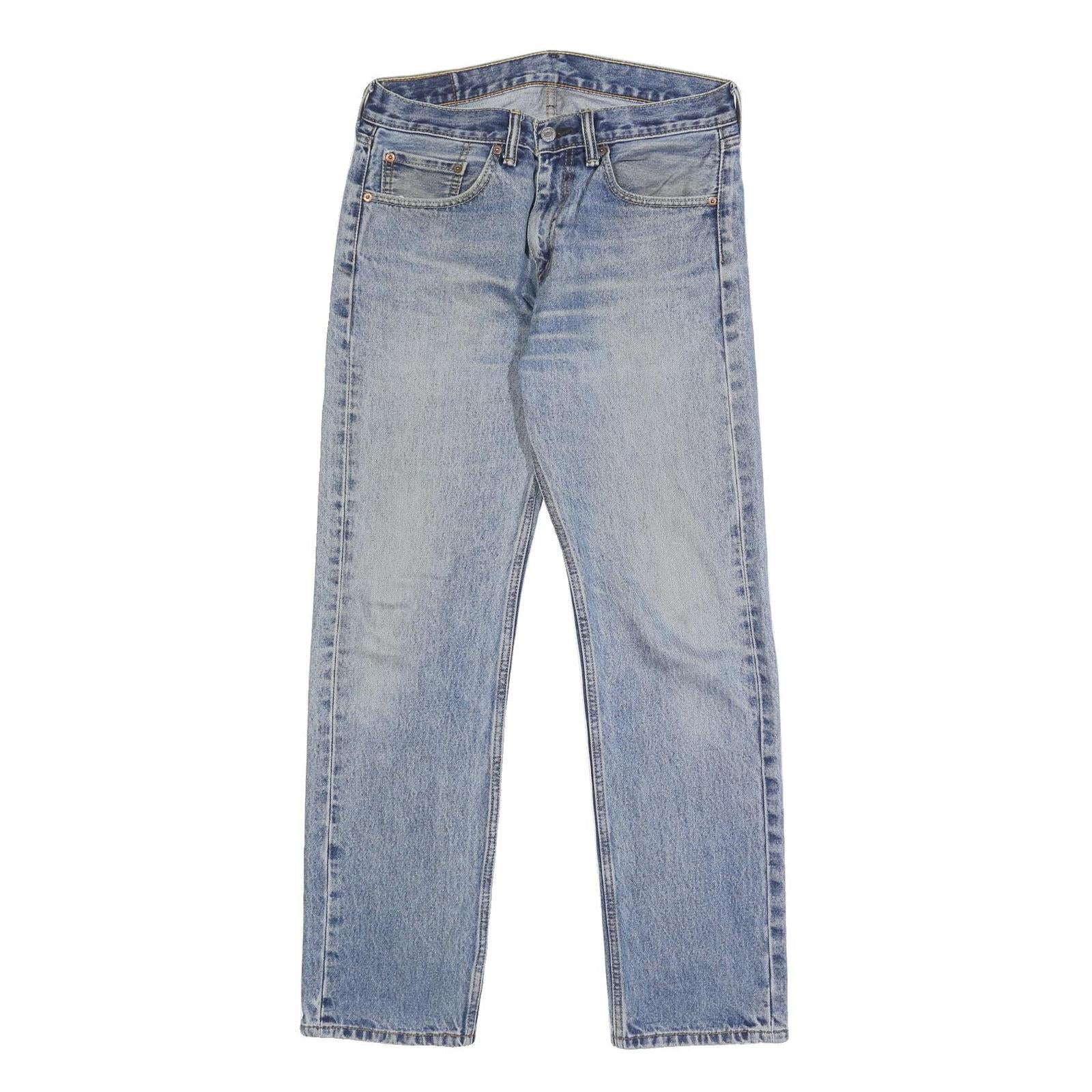 LEVI'S 505 Mens Jeans Blue Regular Straight Denim Medium Wash W32 L32 Classic