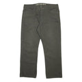 DICKIES Mens Cotton Blend Relaxed Fit Straight Leg Trousers W40 L31 Dark Green