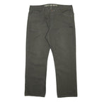 DICKIES Mens Cotton Blend Relaxed Fit Straight Leg Trousers W40 L31 Dark Green