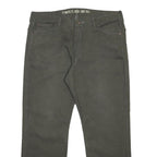 DICKIES Mens Cotton Blend Relaxed Fit Straight Leg Trousers W40 L31 Dark Green