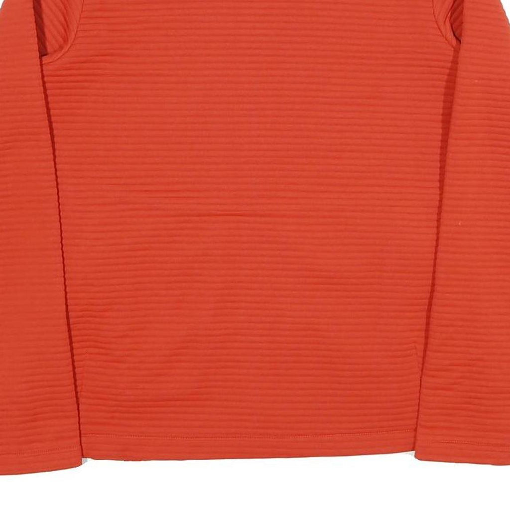 JACK WOLFSKIN Womens Red Cotton Blend Jacket UK 12 Plain Zip Bomber Style