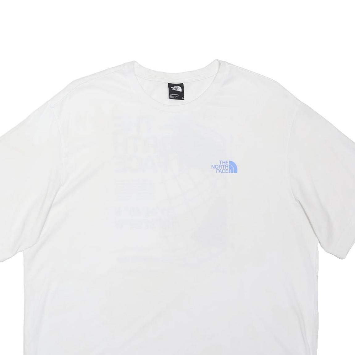 THE NORTH FACE Mens White Cotton Blend Graphic T-Shirt XL Short Sleeve Crew Neck
