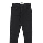 LEVI'S 710 Girls Slim Skinny Denim Black W22 L26 Cotton Blend Zip Jeans