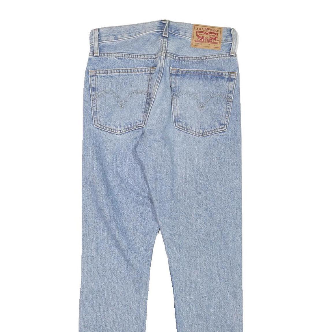 LEVI'S 501S Womens Jeans Blue Regular Straight Denim Light W26 L28 Distressed