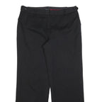 HOBBS LONDON Womens Wool Blend Black Regular Fit Straight Leg Trousers W34 L32